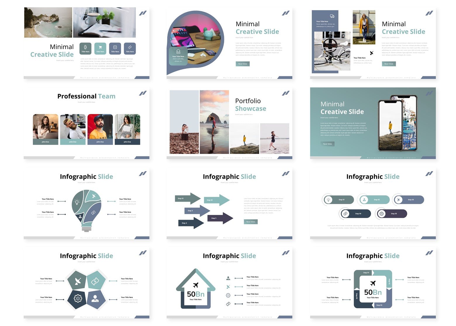 通用性企业宣讲会PPT幻灯片模板 Rabeno – Powerpoint Template插图(2)