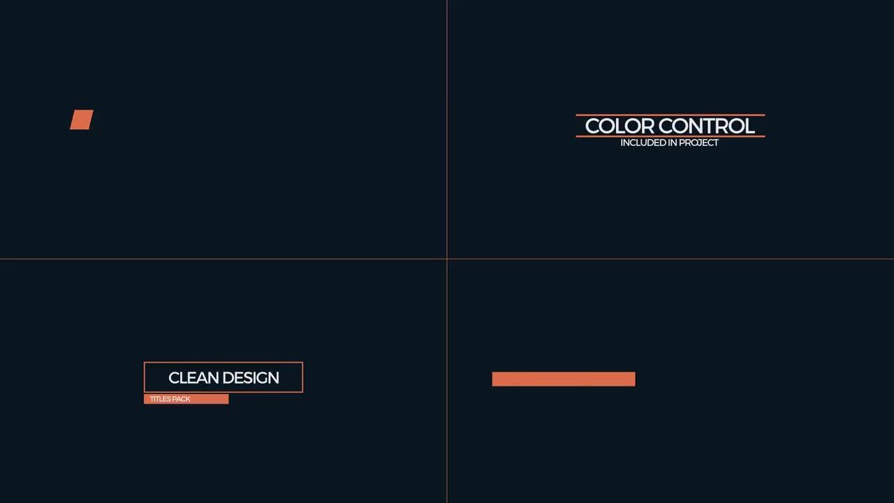 8个动画优雅的全屏高清标题素材库精选AE模板