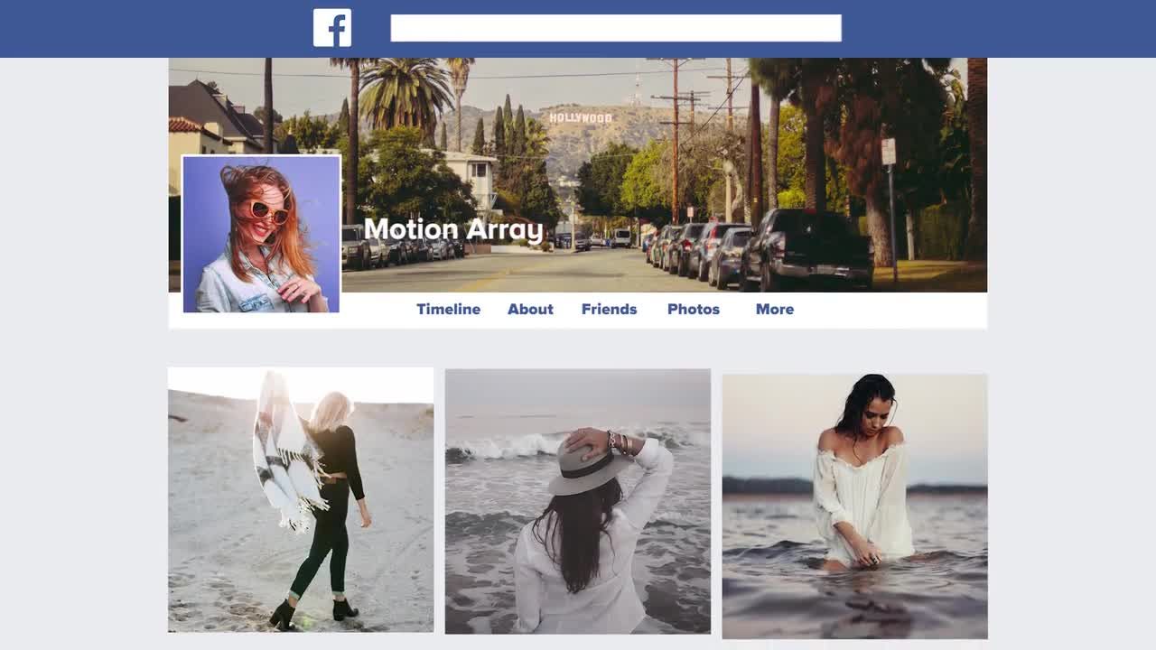 Facebook促销活动Pr模板