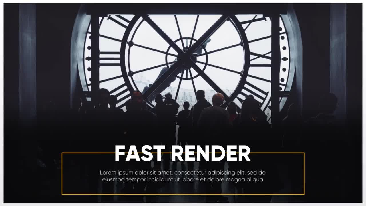 流畅的极简主义幻灯片演示过渡效果Pr模板