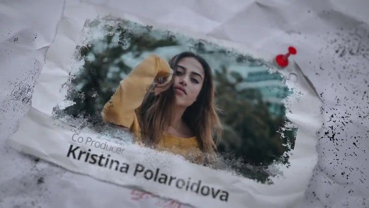 残缺的纸张标题动态动画ae模板