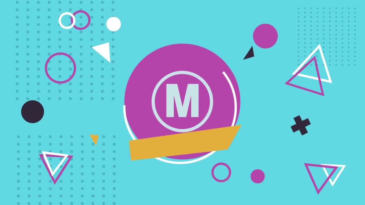 简单三角图形遮罩Logo动画素材库精选AE模板