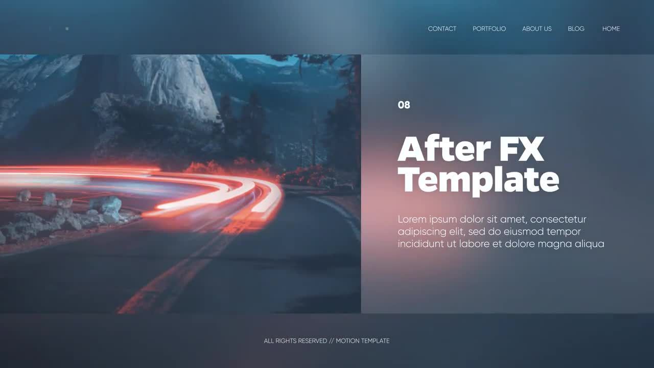 专业动画企业简介素材库精选AE模板