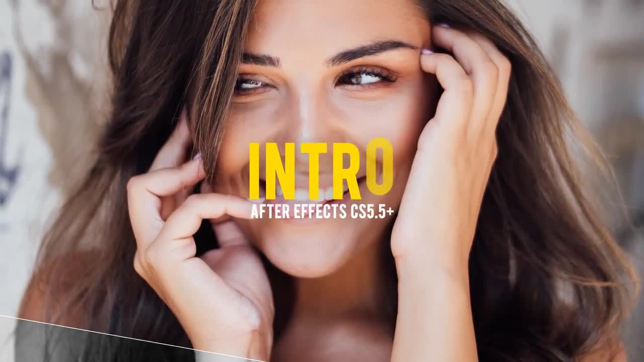 明亮多彩活力的简介素材库精选AE模板