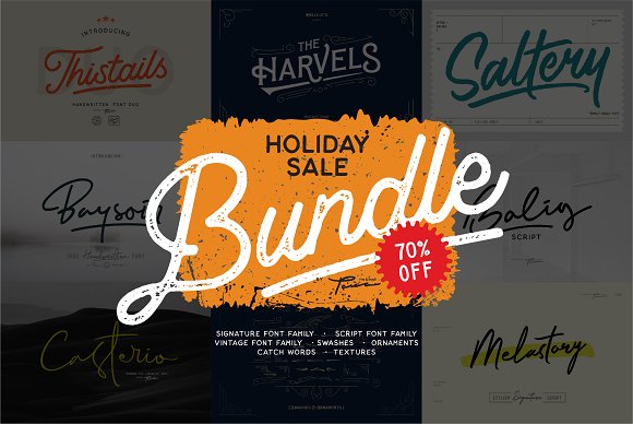 SALE!! All fonts Bundle OFF插图