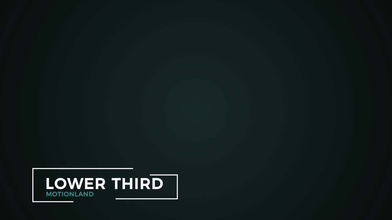 12种下三分之一标题字幕条动画素材库精选AE模板