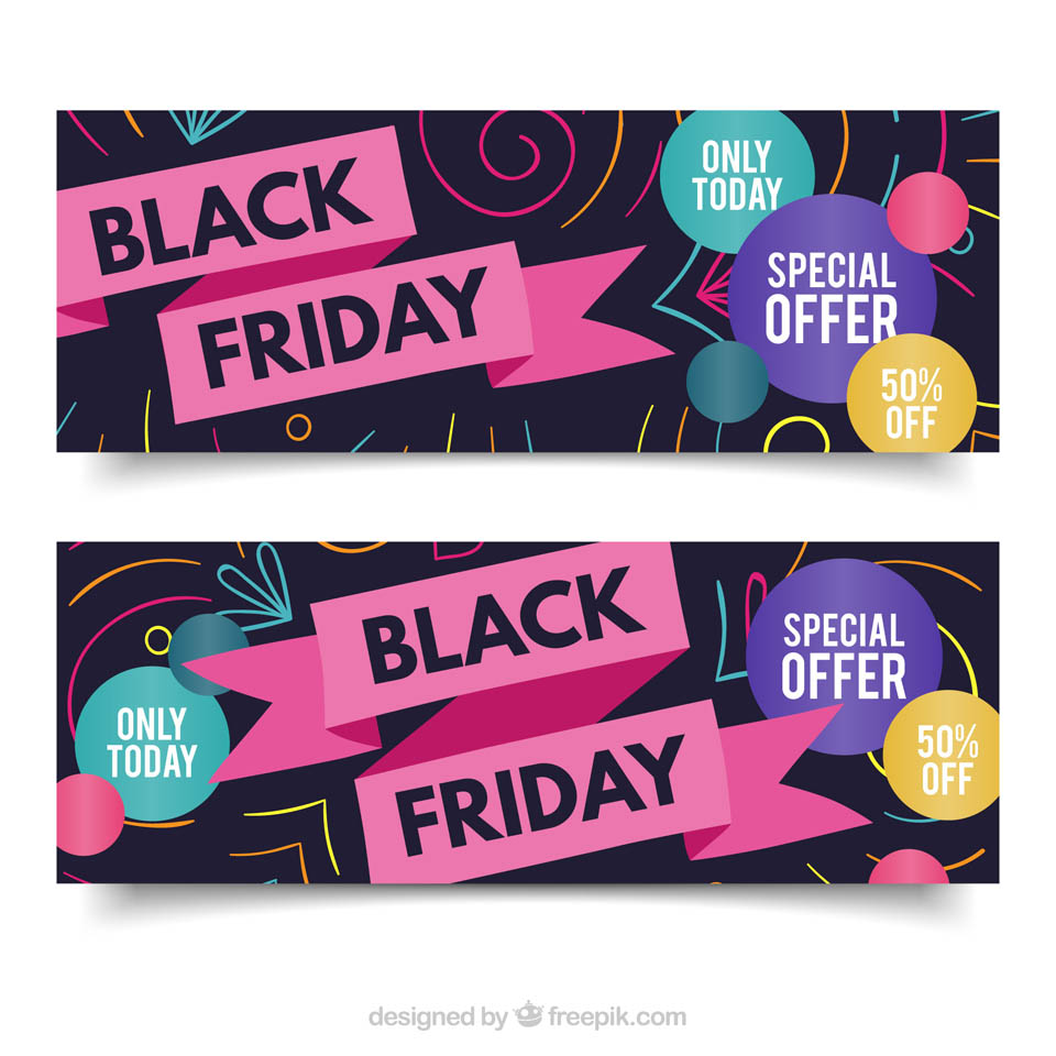 第四弹：30+黑色星期五促销广告物料素材 Black Friday Sales Graphics插图(27)