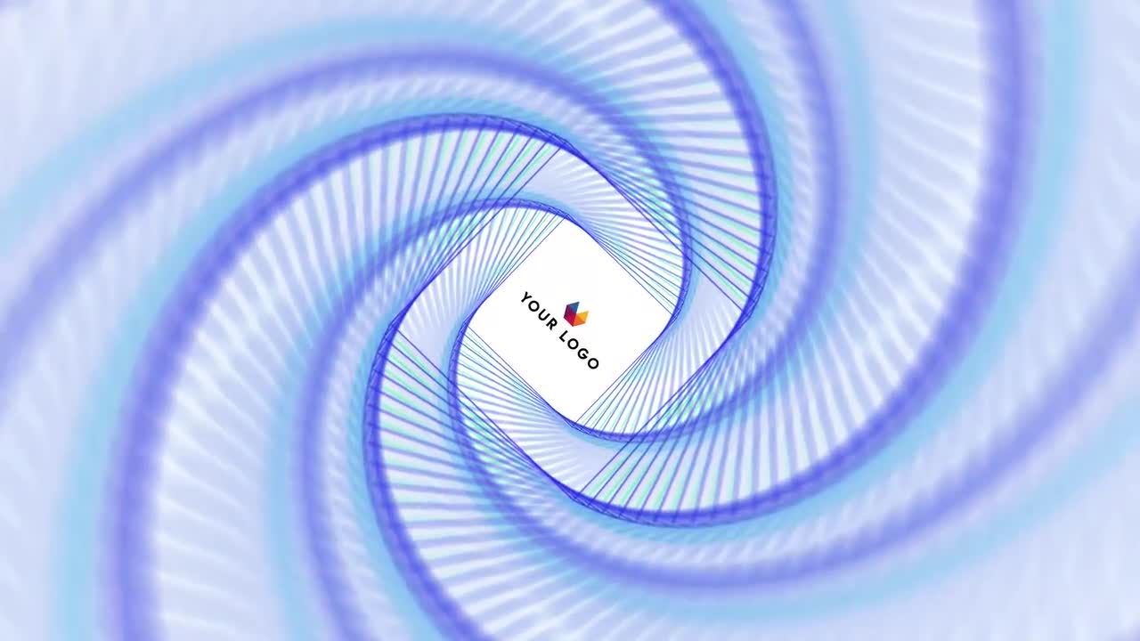 旋流徽标显示素材库精选AE模板