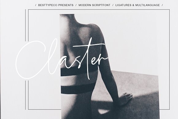 Claster Font素材之家精选英文字体