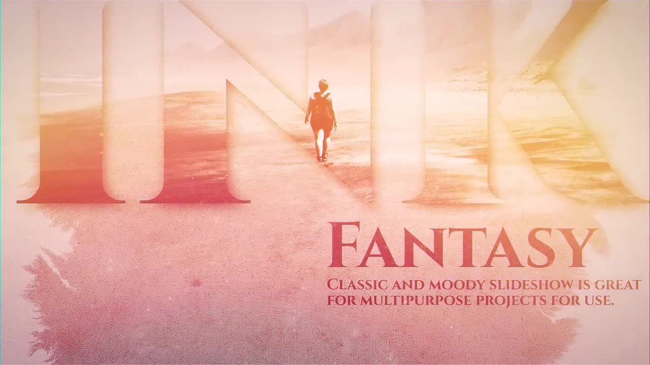 简单文字动画流畅过渡照片展示素材库精选AE模板