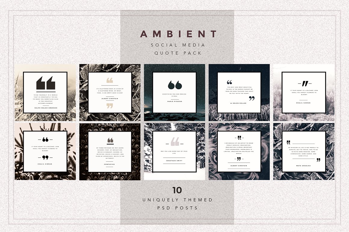 170+个社交媒体图片设计模板素材库精选合辑下载 1.82GB [psd]插图(2)