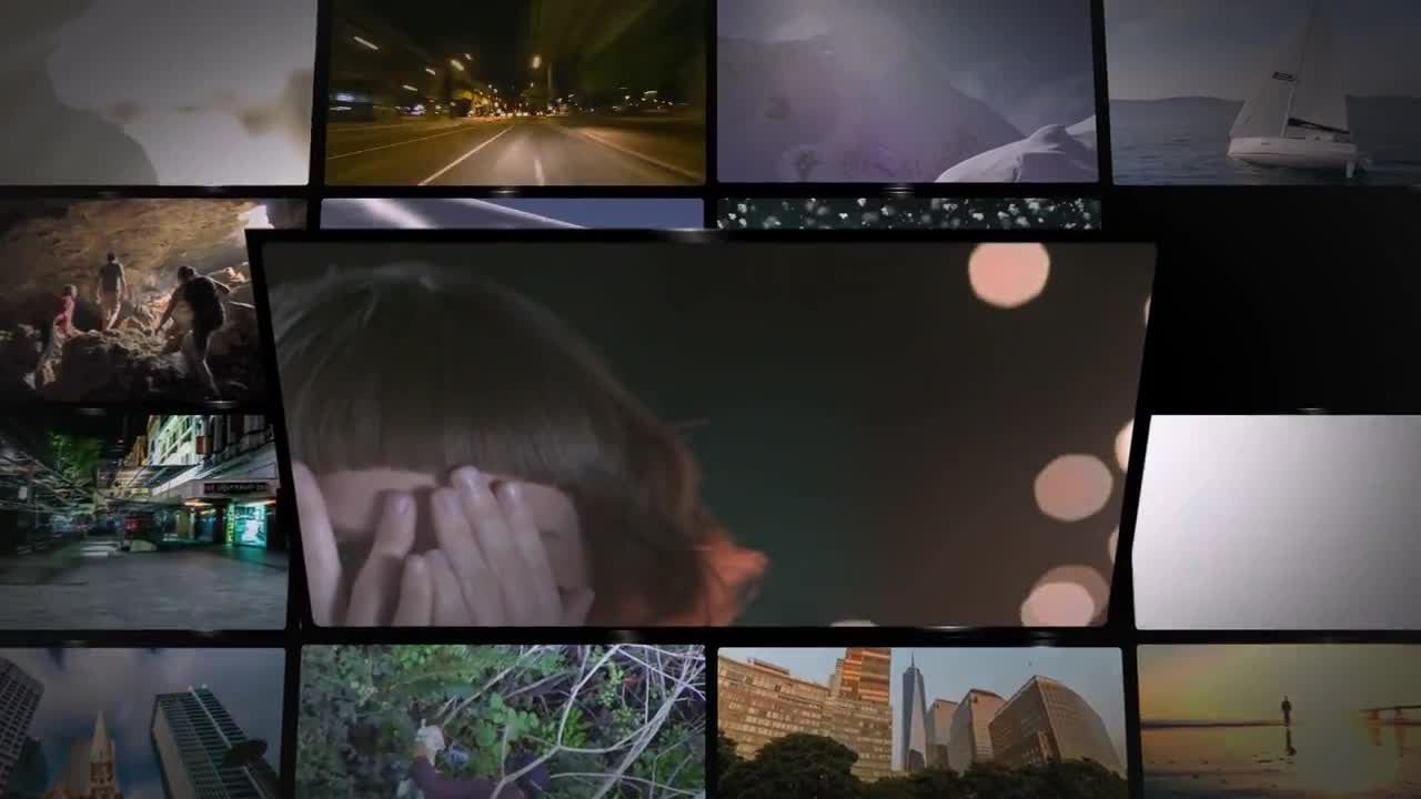 动画媒体照片墙2素材库精选AE模板