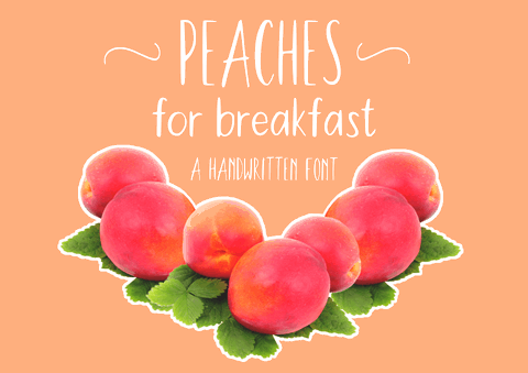 Peaches For Breakfast font素材之家精选英文字体