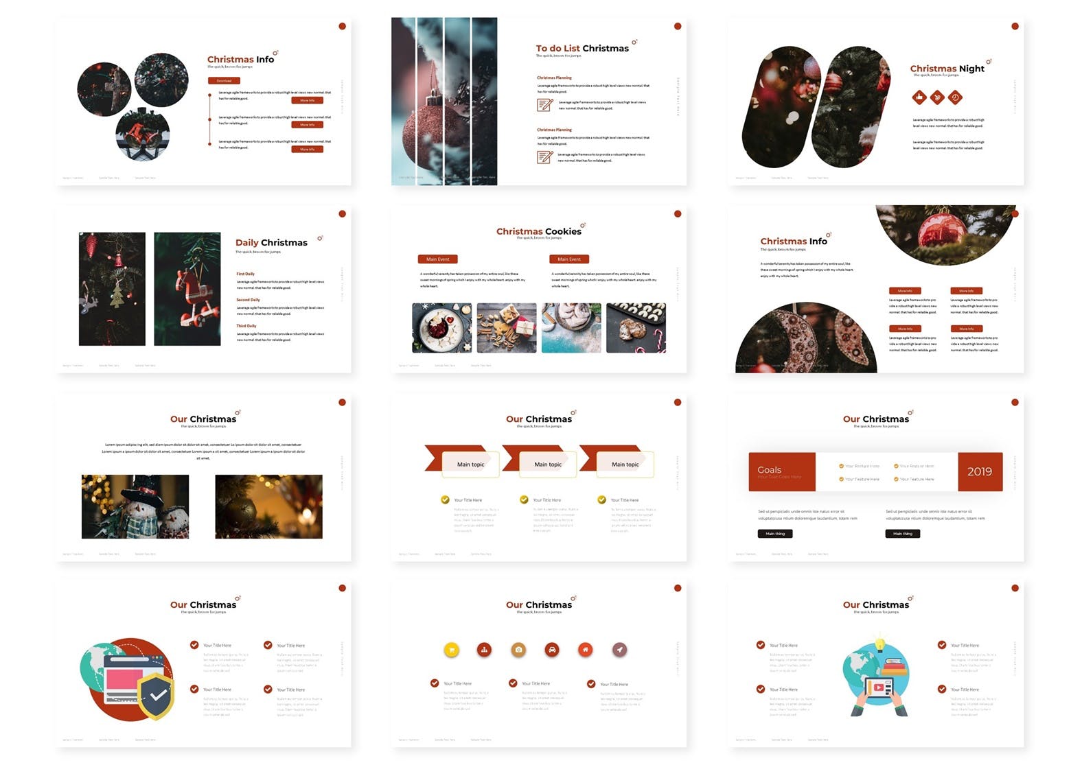 圣诞节活动方案PPT幻灯片模板 Christmas – Powerpoint Template插图(2)