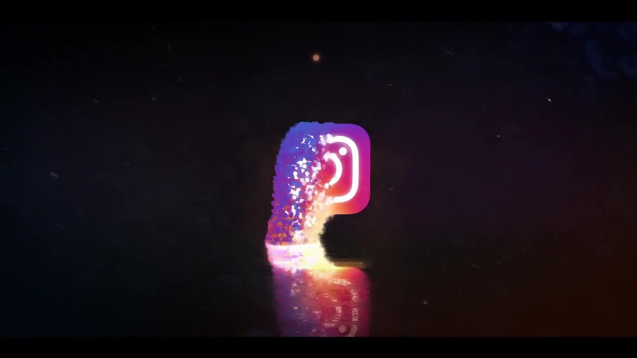 壮观时尚创意的粒子徽标素材库精选AE模板