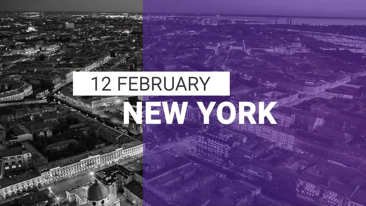 简单平滑过渡的商业活动片头素材库精选AE模板