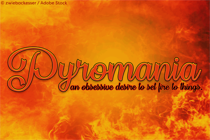 Flame Fetish font插图2