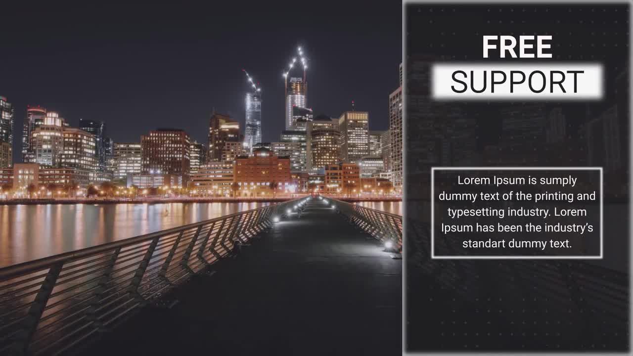 夜景幻灯片素材库精选AE模板