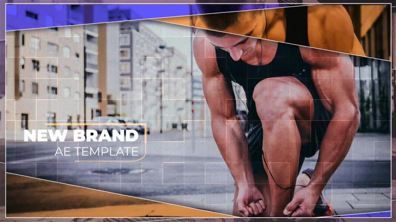 抽象动态炫耀照片素材库精选AE模板