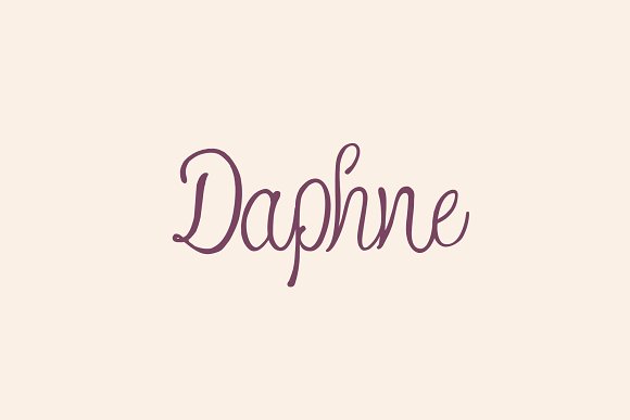 Daphne Font素材之家精选英文字体