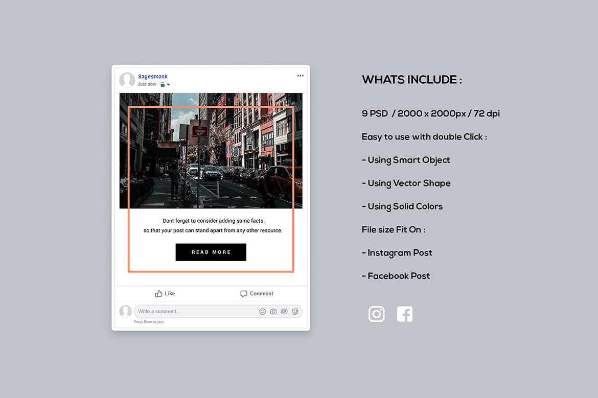 社交媒体推文贴图设计模板素材库精选v13 Social Media Post Vol. 13插图(4)