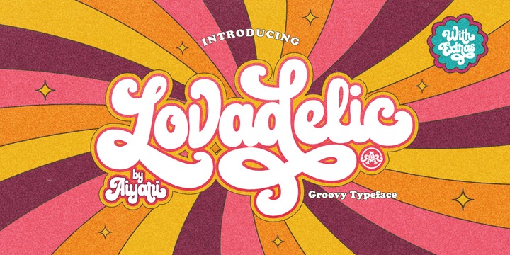 Lovadelic Font Family插图