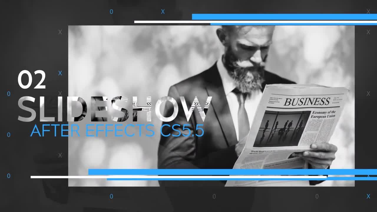 动画效果优雅的现代公司简短介绍素材库精选AE模板