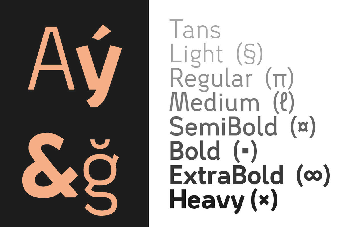 Tans Font Family插图1