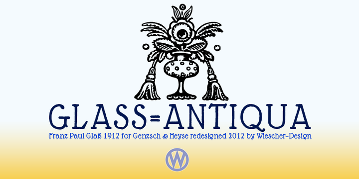 Glass Light Font素材之家精选英文字体