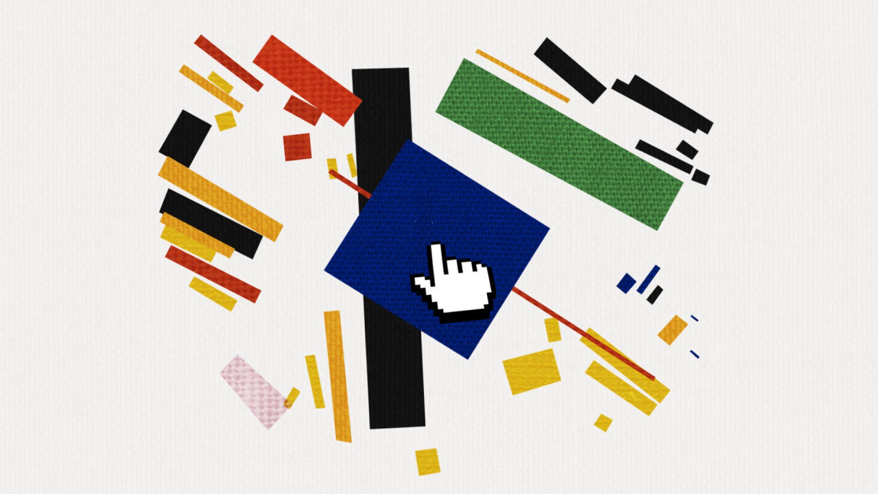 艺术性动态动画3D光标logo展示ae模板