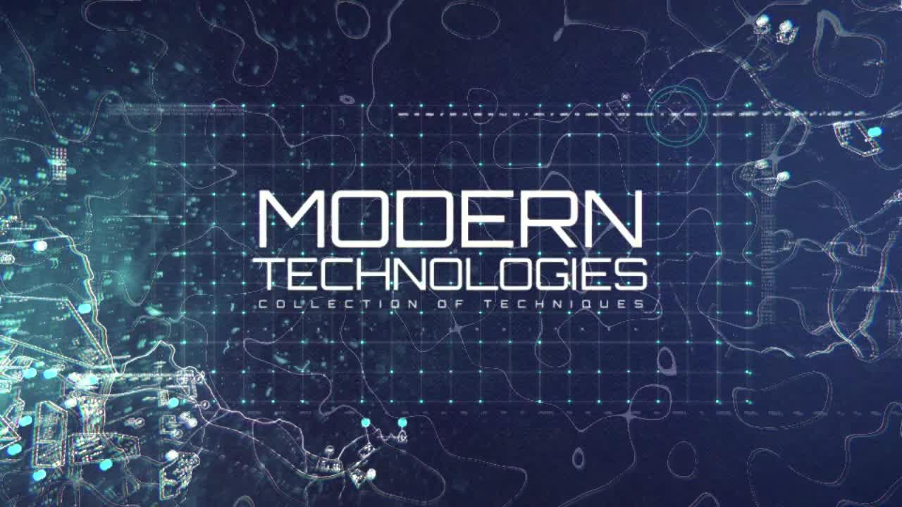 纪录片故障数字开场素材库精选AE模板