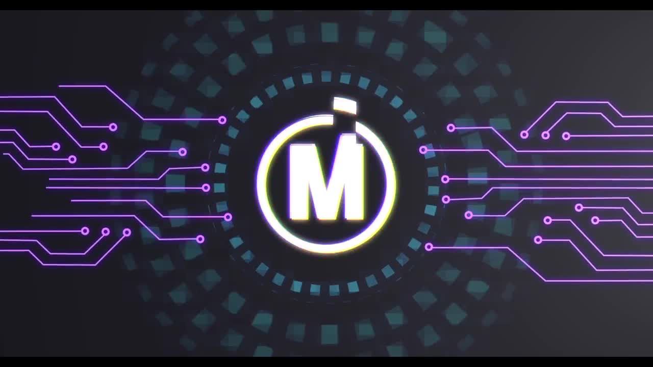 扭曲效果的HUD Glitch徽标素材库精选AE模板