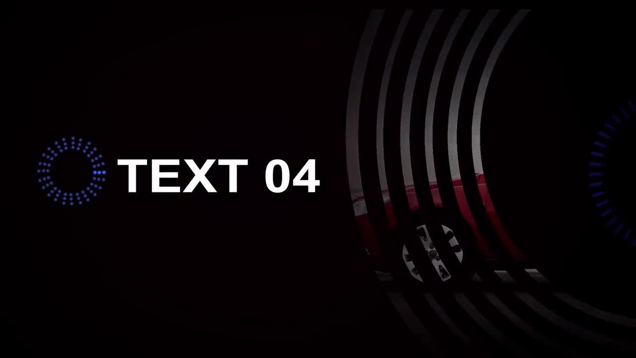 快节奏的AE文本转化变形模板素材