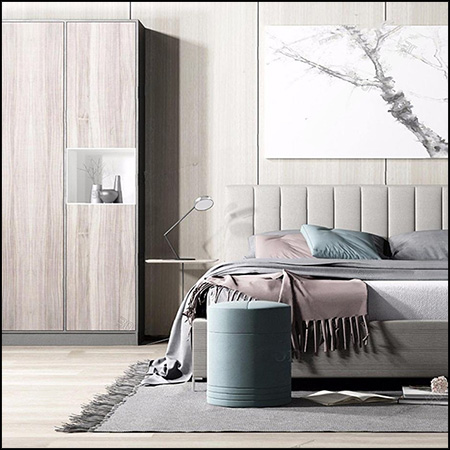 现代双人床和衣橱素材之家精选3D模型