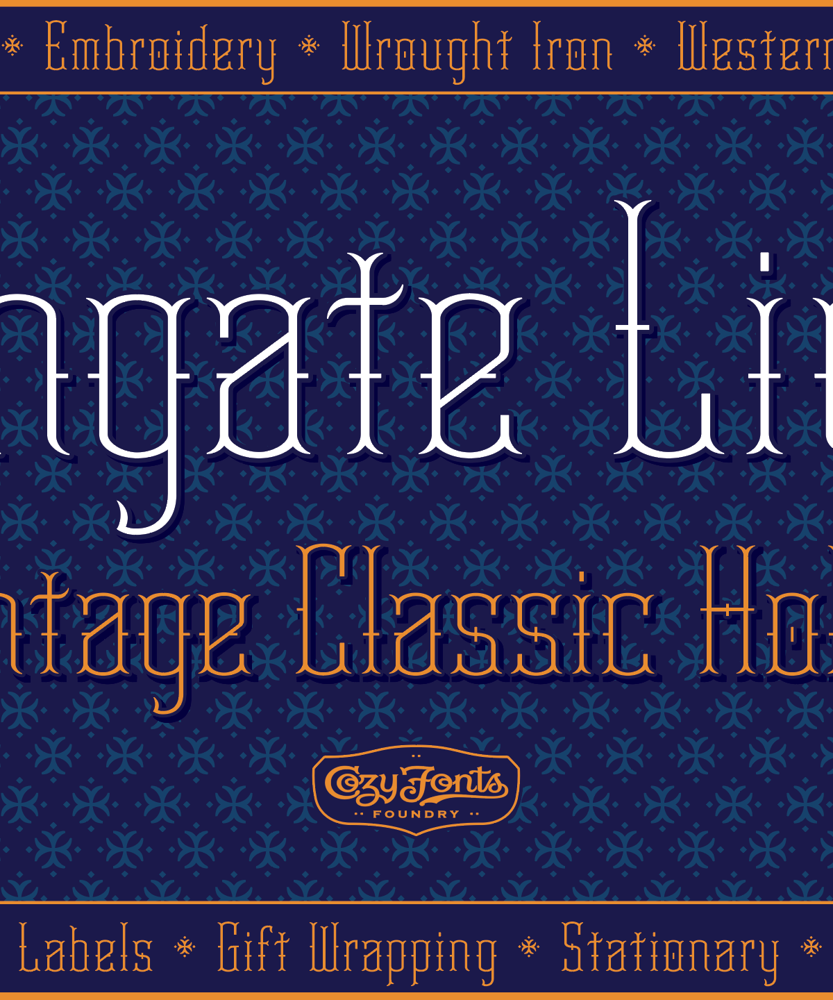 Irongate Font Family素材之家精选英文字体