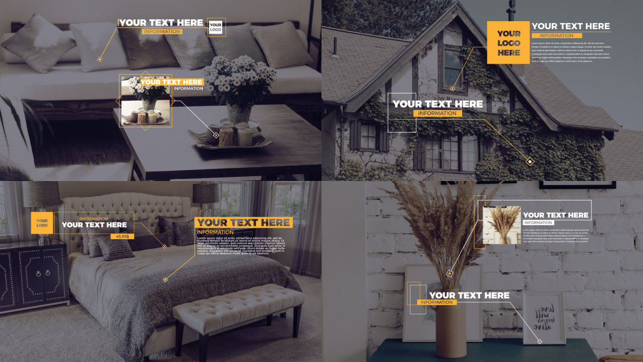 现代时尚新鲜标注标题素材库推荐PR模板