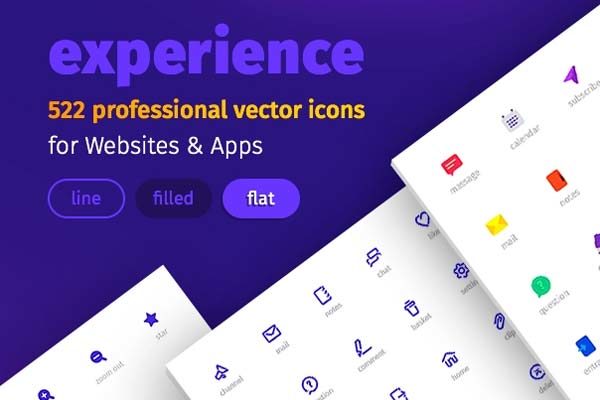 素材库下午茶：专业的APP和网站完美常用图标合集下载[XD,Sketch,PSD,Ai]
