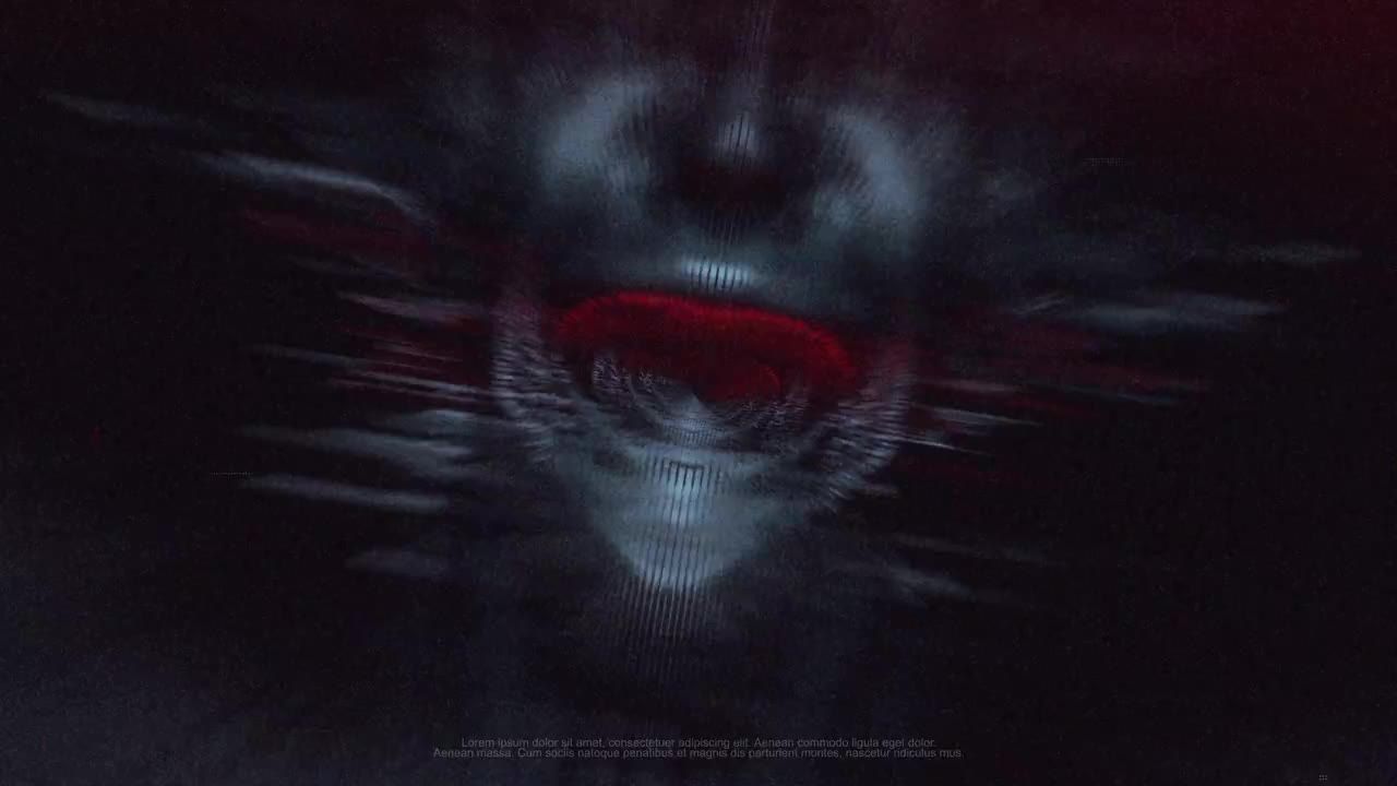 数字粒子数据徽标素材库精选AE模板