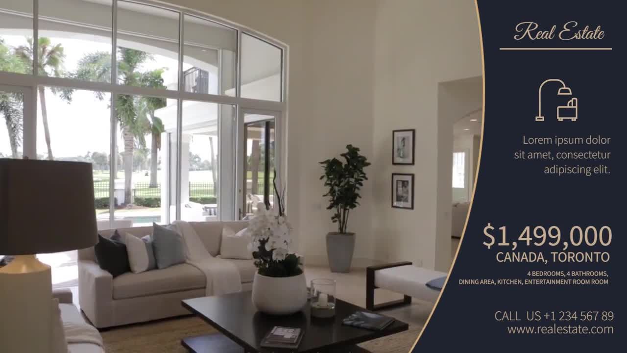 展示家庭内饰或商业房地产介绍素材库精选pr模板