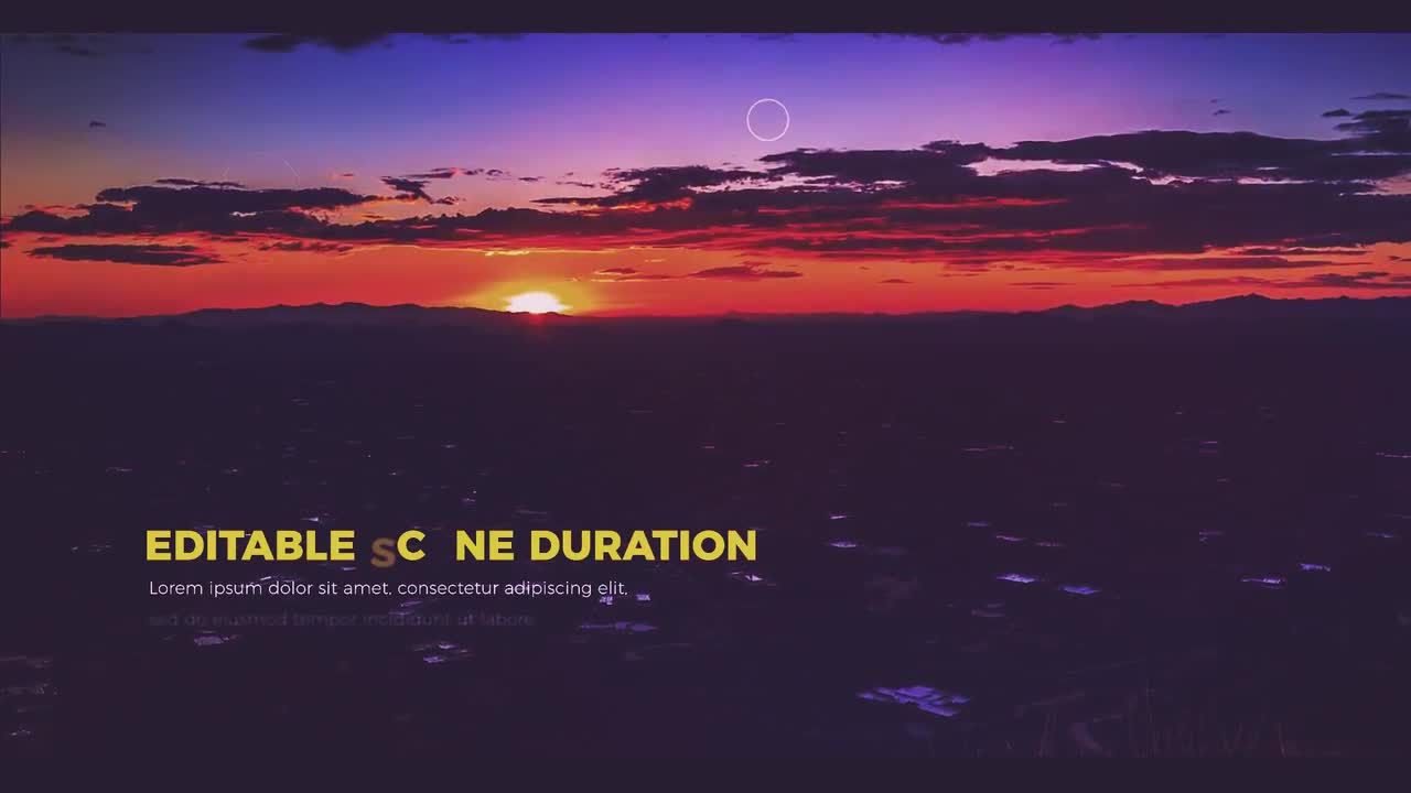 现代时尚优雅的电影分割卷轴素材库精选AE模板