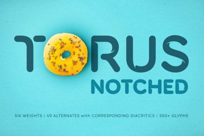 Torus Notched – 6 Dynamic Fonts素材之家精选英文字体