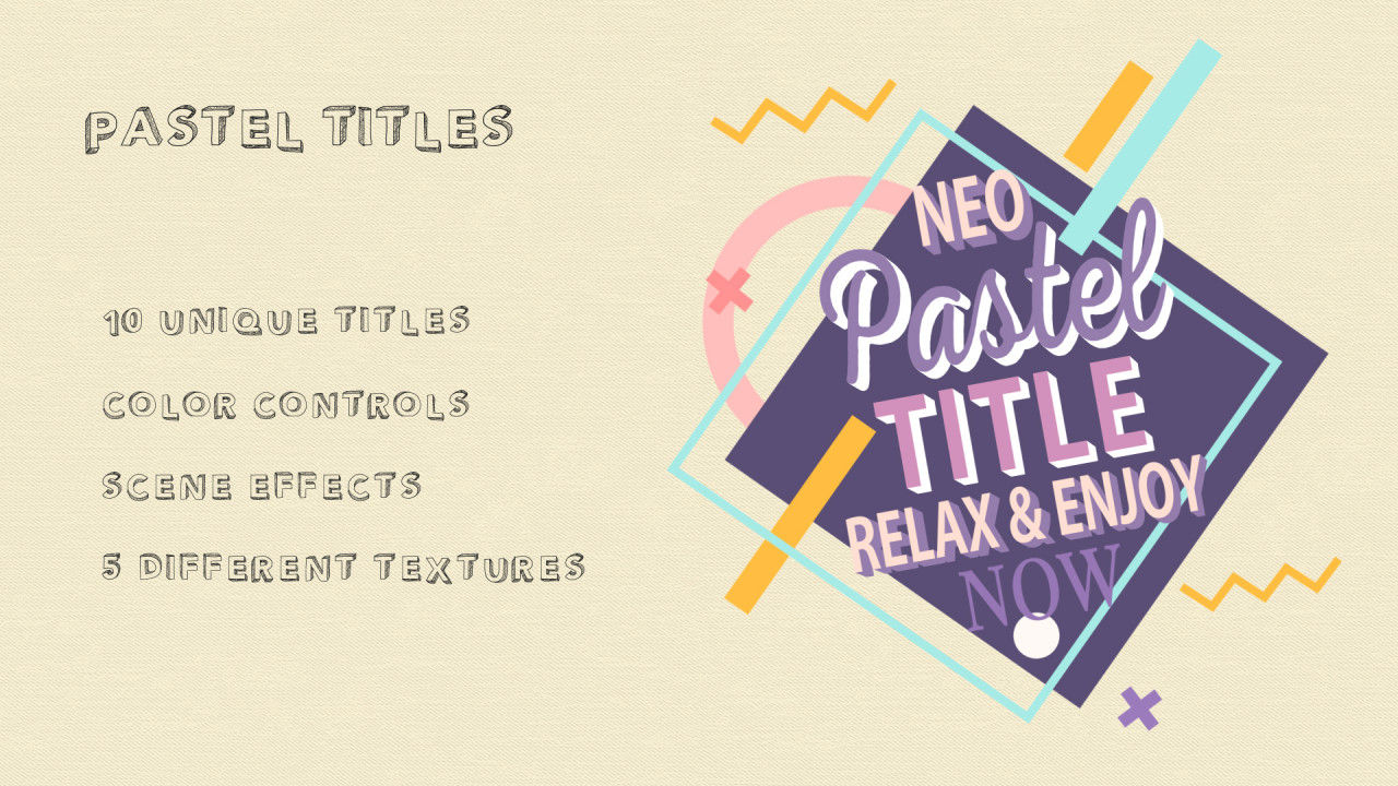 10个炫酷的全屏标题动画素材库精选AE模板