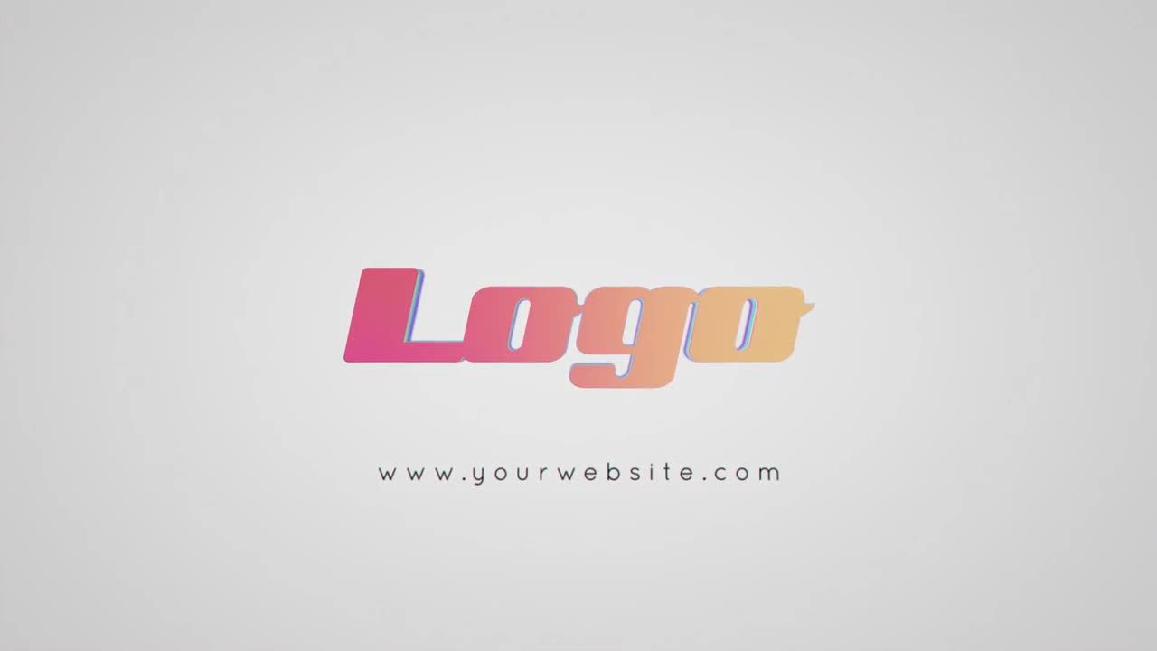 3D翻页徽标显示素材库精选AE模板