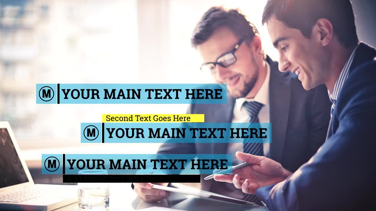 21个独特的下三分之一标题素材库精选AE模板