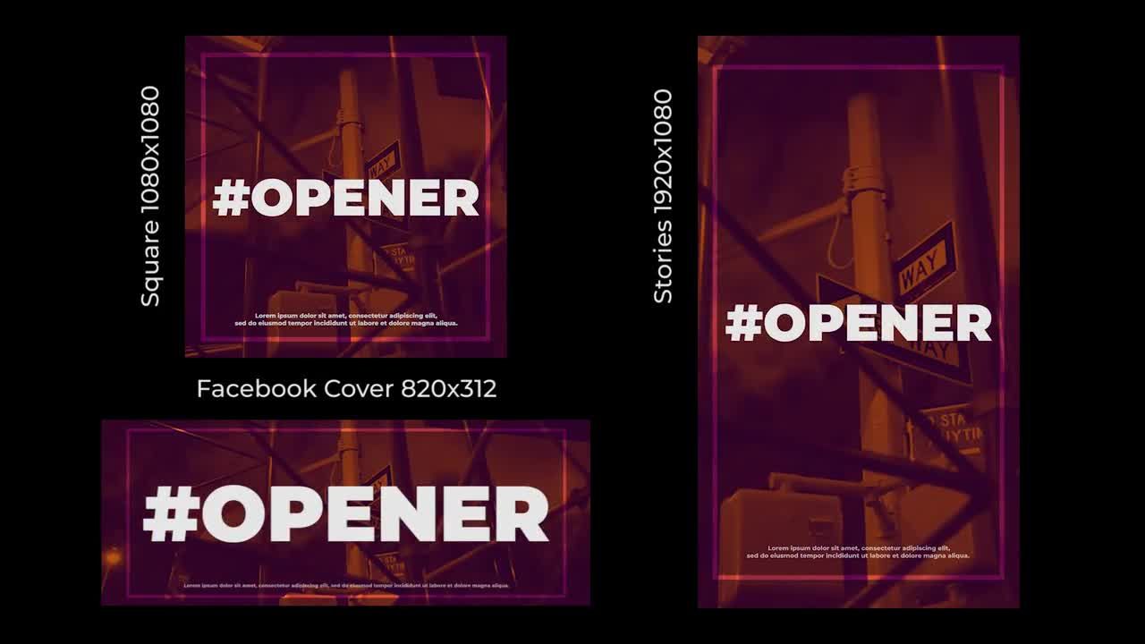 快速活动介绍转场过渡效果PR模板