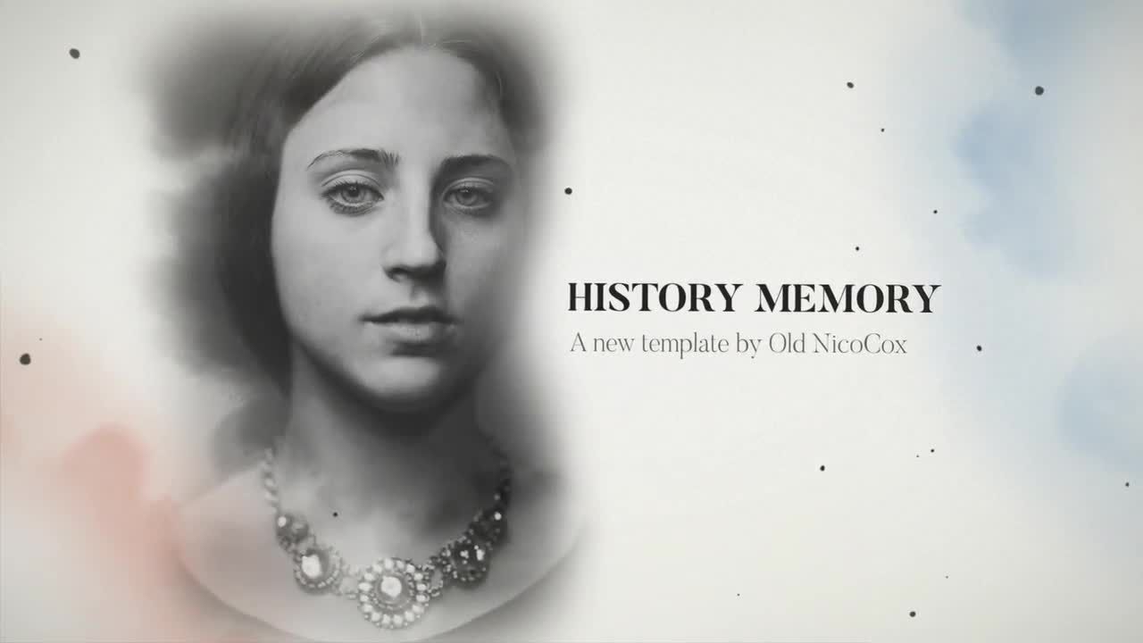 历史电影记忆幻灯片介绍素材库精选AE模板