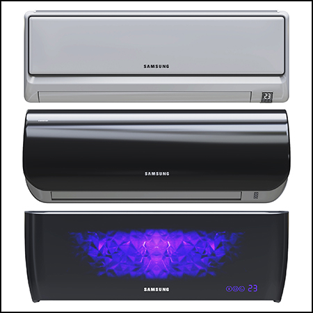 三星挂机空调素材之家精选3D模型