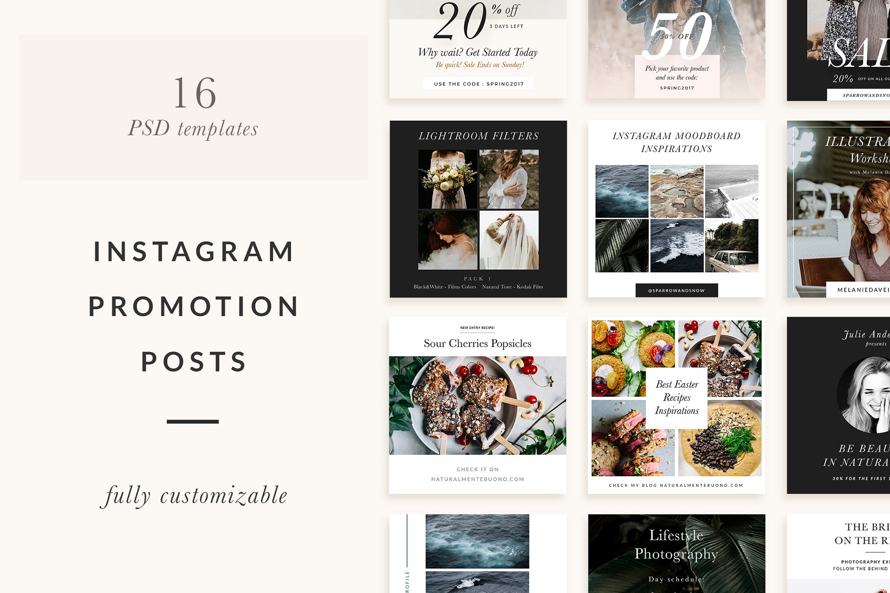 闪购/营销/新闻等主题适用的社交媒体贴图模板素材库精选 ANIMATED Posts Templates插图(1)