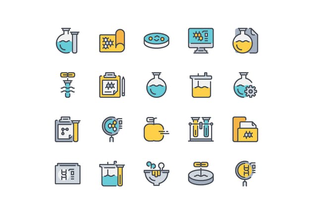 20枚科学主题多格式图标合集 20 Science icon set插图(1)