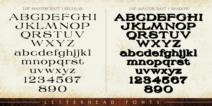 LHF Mastercraft Font Family插图3